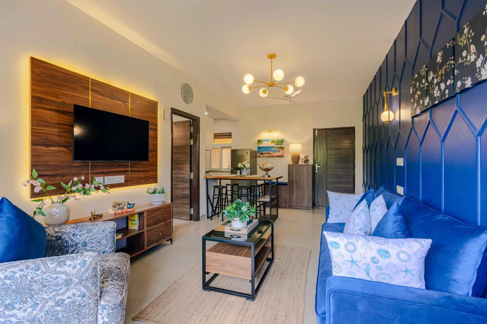 Alaya Stays 1 Bhk With Balcony & Pool - Veera Marina Candolim Kültér fotó